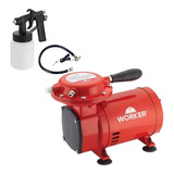 Compressor Ar Direto Tufão Bivolt Kit Pintura Worker Pistola