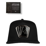 Gorra Jc Hats Poker Black On Black / Pin Metálico Frontal 