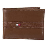 Billetera De Cuero Tommy Hilfiger Para Hombre, Delgada, Pleg