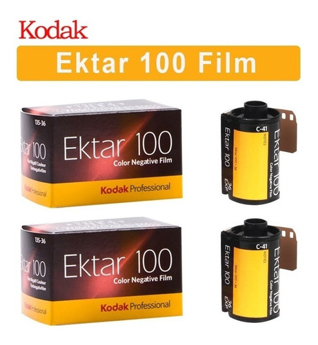 Kodak Ektar - Película Negativa (100 Núcleos, 35 Mm, 2 Rollo