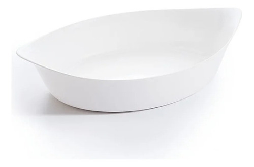 Fuente Oval 25x15cm Smart Cuisine Luminarc Para Horno Y Mesa Color Blanco