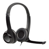 Fone Headset Logitech H390 Com Microfone Usb Pc Jogos Couro