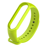 Pulseira De Silicone Premium Para Xiaomi Mi Band 7 Miband7 Cor Verde-limão