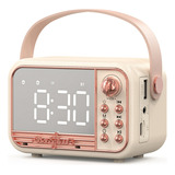 Reloj Despertador Retro Portátil S11 Con Altavoz Bluetooth