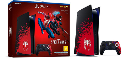 Sony Playstation 5 825gb Marvels Spider Man 2 Limited Edition  Color Rojo Y Negro