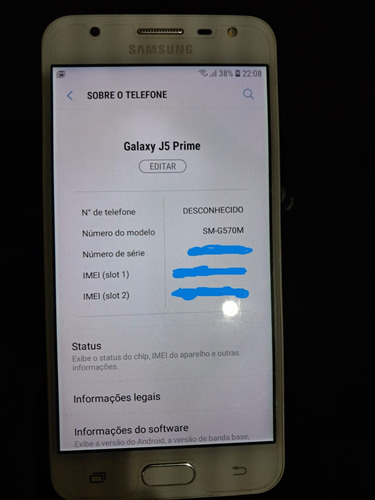 Samsung Galaxy J5 Prime 16 Gb Dourado 2 Gb Ram Sm-g570m