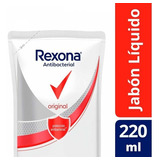 Rexona Original Antibacterial Jabón Líquido Repuesto X220 Ml