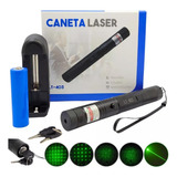 Caneta Laser Verde Recarregável  E Inteligente