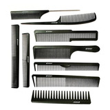 Set De Peinetas 9 Pcs Carbon Professional Para Pelquieria Co