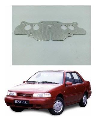 Empacadura Multiple De Escape Hyundai Excel Lancer 1.5 4g15 Foto 3