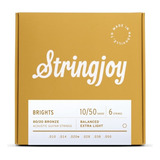 Cuerdas Guitarra Electroacústica Stringjoy Brights 10/50