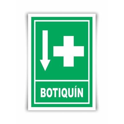 Señalamiento Letrero Botiquìn 20x25 | Meses sin interés