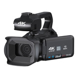 Cámara De Video Komery Handheld Camcorders Rx200 4k Ntsc Negra