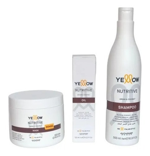 Yellow Nutritive Shampoo + Mascarilla + The Oil 