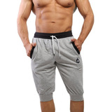 Jogger 3/4 Pants Tipo Jogger Deportivo Slim Fit Colores