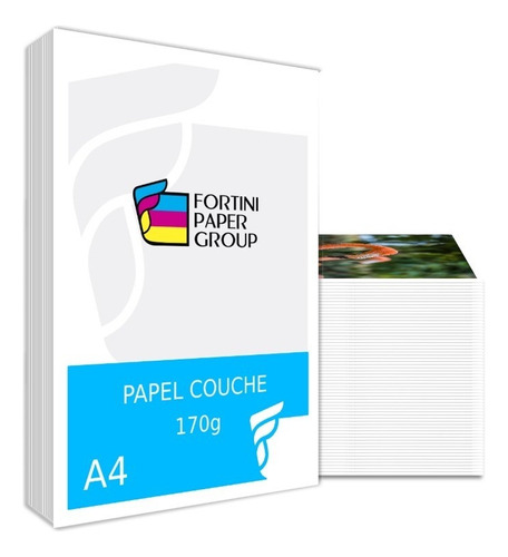 250 Folhas Papel Couche 170g / 180g A4 Fosco Top De Linha