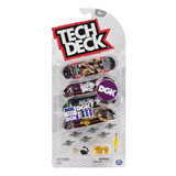 Tech Deck Skate Dedos Set 4 Patinetas Habitat Deluxe Series 