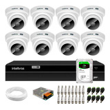 Kit Cftv 8 Câmeras Intelbras Vhc 1120 D Hd Dvr 1208 2tb Bc