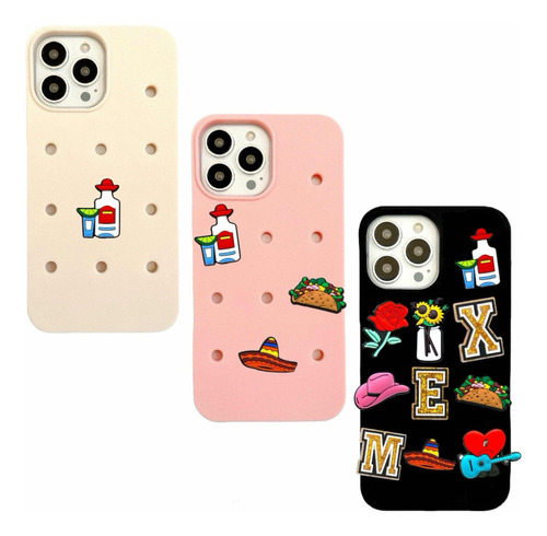 Mexico Pines Para Funda Silicona Crocs Jibbitzz Decorativos