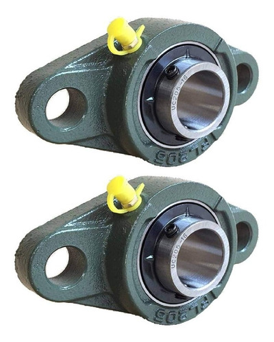 Ucfl205 Kit Com 4 Mancal Oval C/ Rolamento P/ Eixos De 25mm