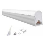 Led Tubular T5 60cm 10w C/calha Acoplada Completa