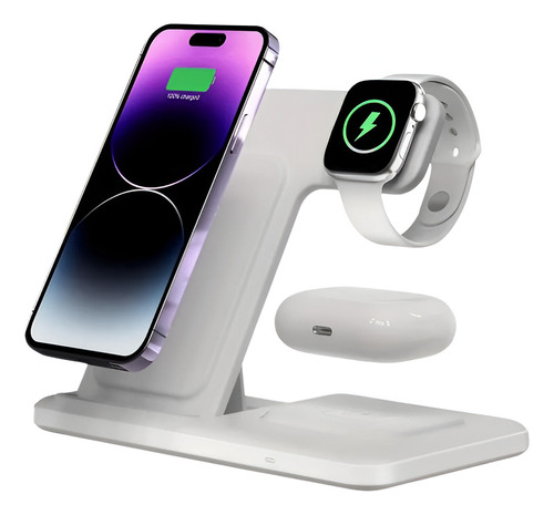 Estación De Carga Inalámbrica Para iPhone/iwatch/airpod