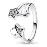 Anillo Pandora De Compromiso Estrella Triple