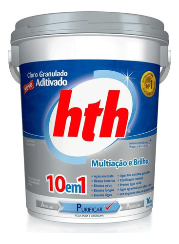 Cloro Granulado 10 Em 1 Balde 10 Kg Hth