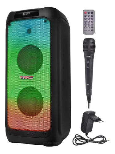 Caixa Amplificada Trc Sound X1500 Bluetooth 1500w Microfone