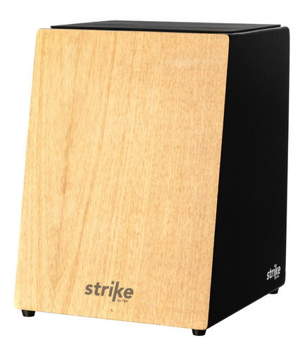 Cajon Fsa Strike Sk1000 Natural Acústico Com Esteira 12 Fios