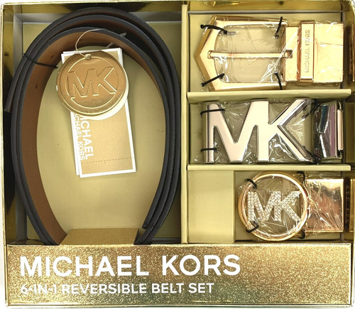  Conjunto De Cinto Feminino Michael Kors Box 6-in-1 Belt Set