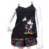 Minnie Pijama Para Dormir Short Blusa Tirantes Para Mujer