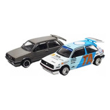 , Auto De Carreras Pop Modelo 1:64 Golf Gti Mk2 Fundido A ,