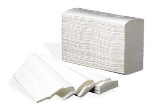 Toalla Papel Blanca Intercalada Para Baño 4 Paneles Caja