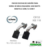 Carvão Serra Meia Esquadria 1650w Makita Ls 1040 / Ls 1040 F