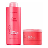 Wella Invigo Color Brilliance Shampoo 1l E Máscara 500ml