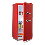 Refrigerador Compacto; 3.5 Pies Cúbicos, C/congelador, Rojo