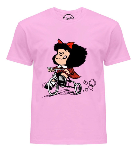 Playera Mafalda En Triciclo T-shirt