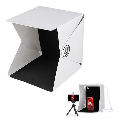 Caja De Luz Lightbox Softbox Led 25x25 Fotografia Con Leds