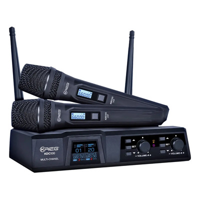 Microfono Krieg Kdc-500 Uhf Inalambrico Doble | Meses sin interés