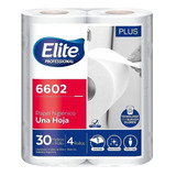Papel Higiénico Elite Plus Simple Hoja 30 Mts X 4 Rollo 6602