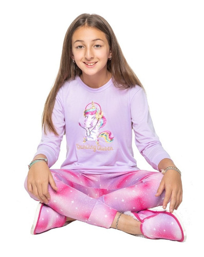 Pijama Para Chicas - Nenas Dia Del Niño Unicornio Art 714