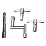 Llave De Tambor Cuadrada Cromada - Pack 4 - Herramienta De