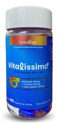 Suplemento Fitoterápico Disfunção Erétil 60 Cápsulas Homem