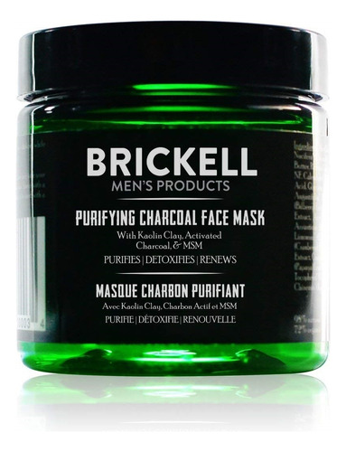 Máscara Facial De Carbón Purificador Para Hombre, Brickell 
