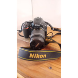  Nikon Kit D5600 18-55mm Vr Dsl. 3 Lentes - Negro- Usada