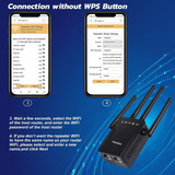 Extensor Wifi, Hasta 1200 Mbps Wifi Range Repeater 2.4 Ghz Y