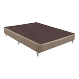 Base Sommier Linho Bege Viúva (128x188x30) - Ortobom