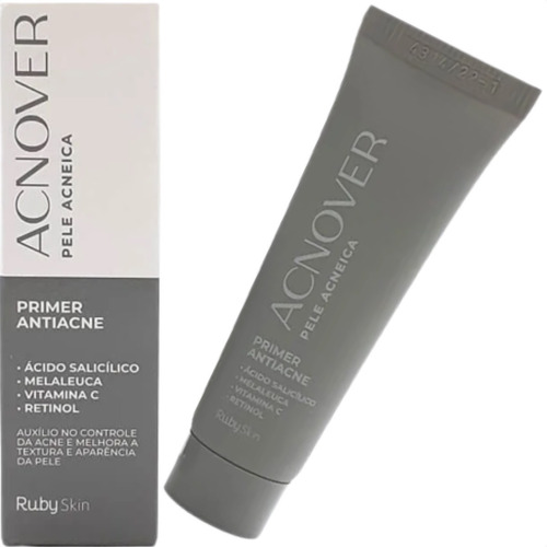 Primer Antiacne Acnover Ácido Salicílico Oil Free Ruby Rose Momento De Aplicação Dia/noite Tipo De Pele Acneica