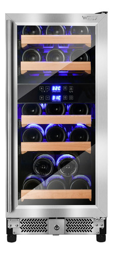 Weili Refrigerador De Vino Con Compresor De 28 Botellas, 15